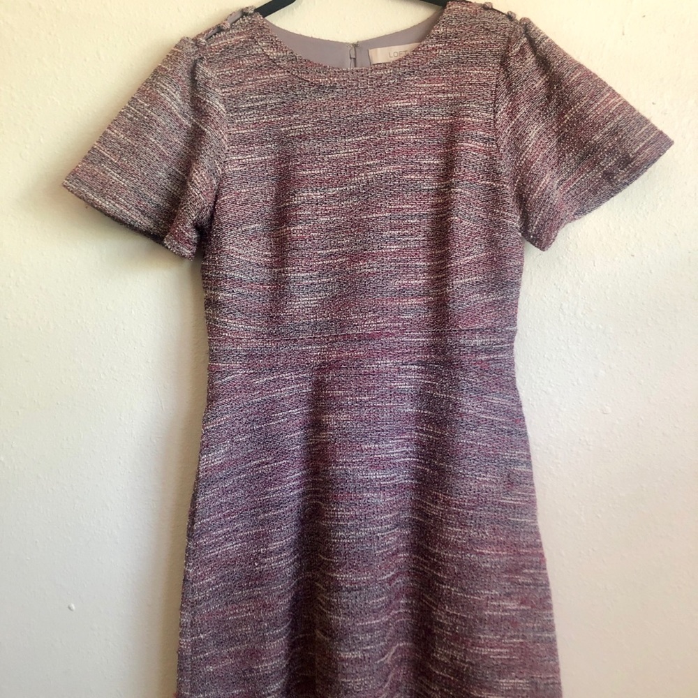 Space-dye sparkle LOFT dress